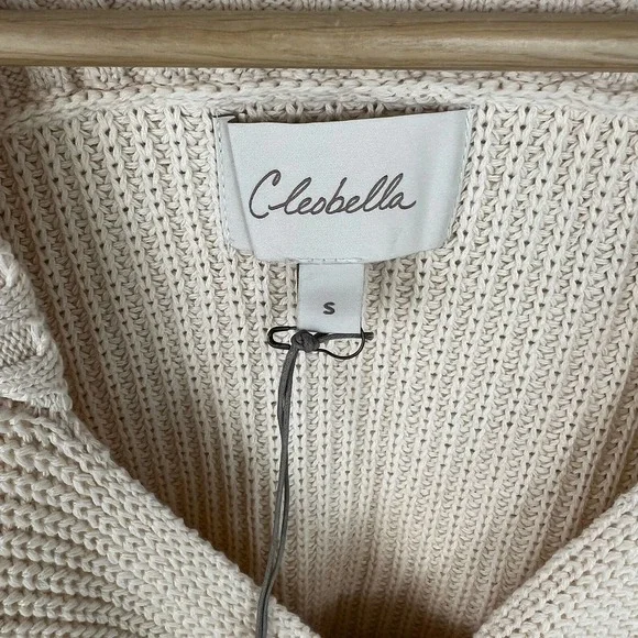 Cleobella Women's Loura Sweater Knit Stretch Cream Size S NWT - Picture 5 of 13